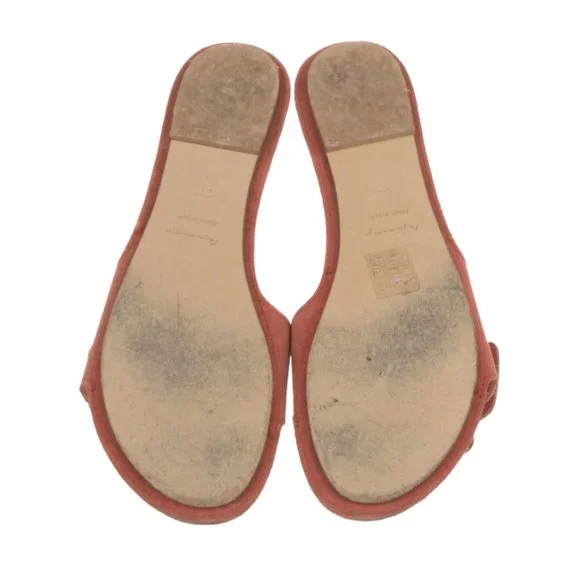 Definery Embossed Leather Slides - Picture 5 of 5